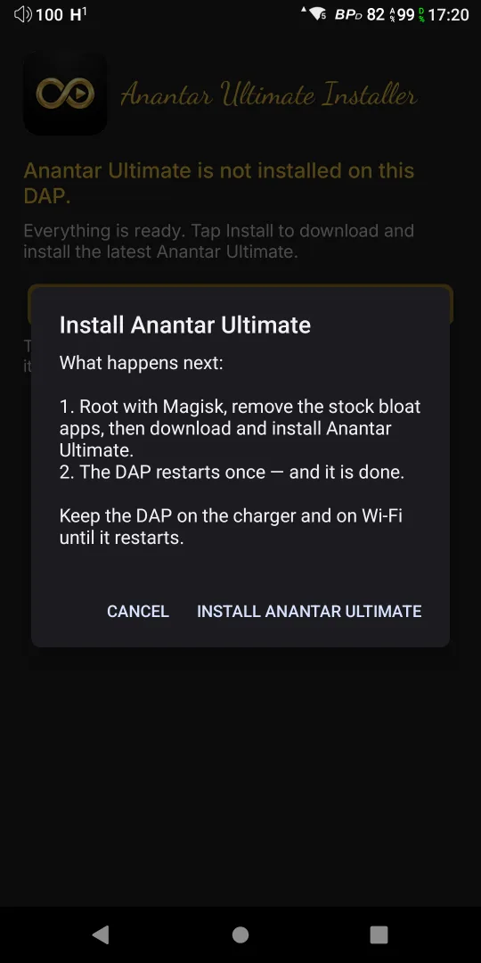 Install confirmation — what happens next