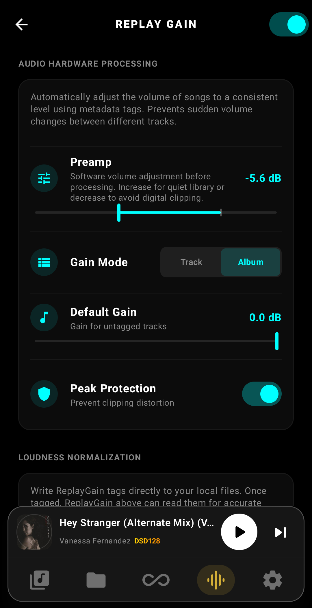 ReplayGain Settings