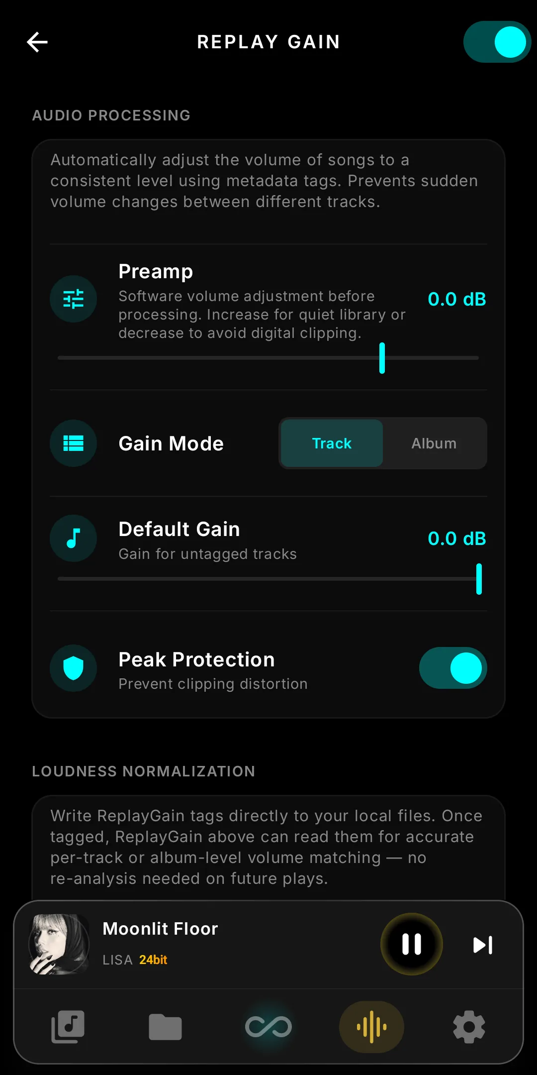 ReplayGain Settings