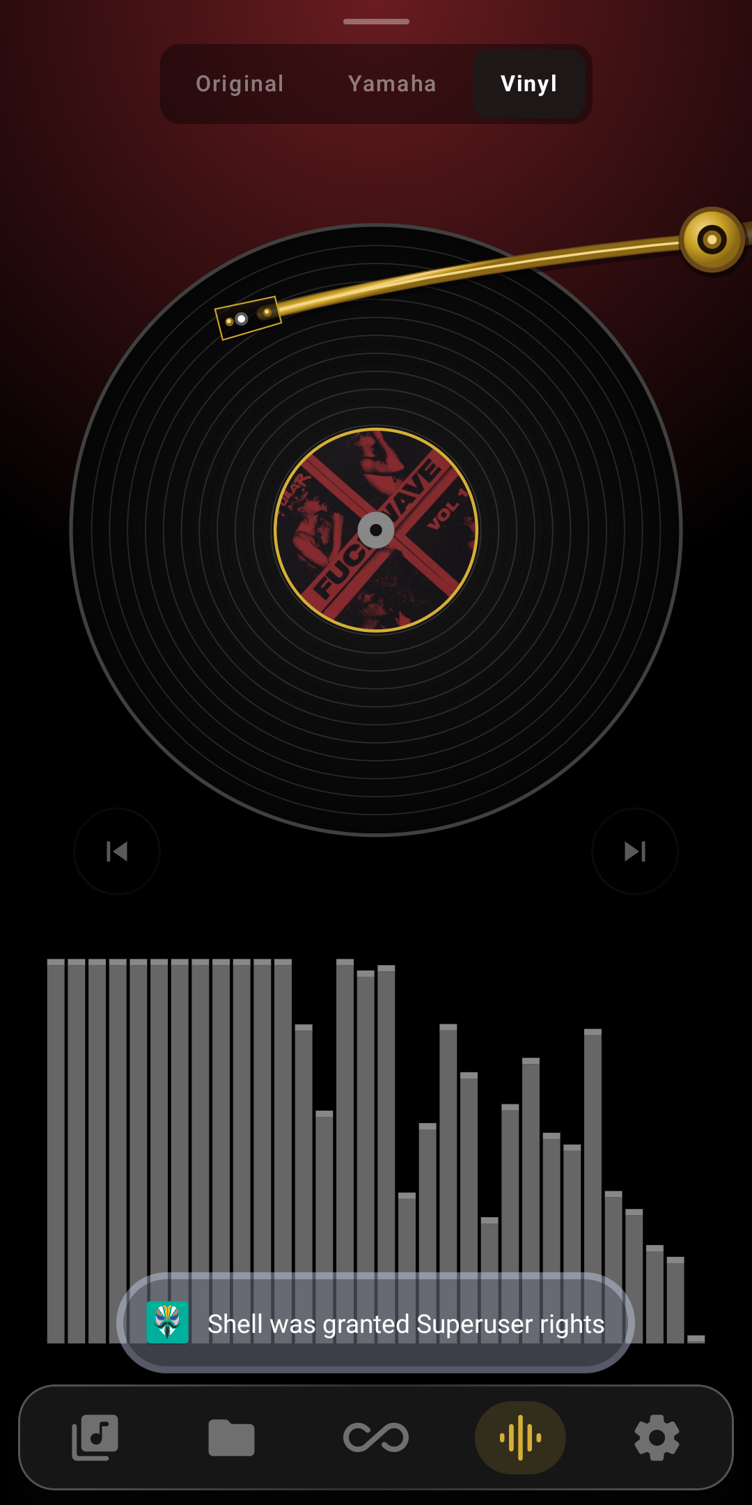 Spinning vinyl visualizer