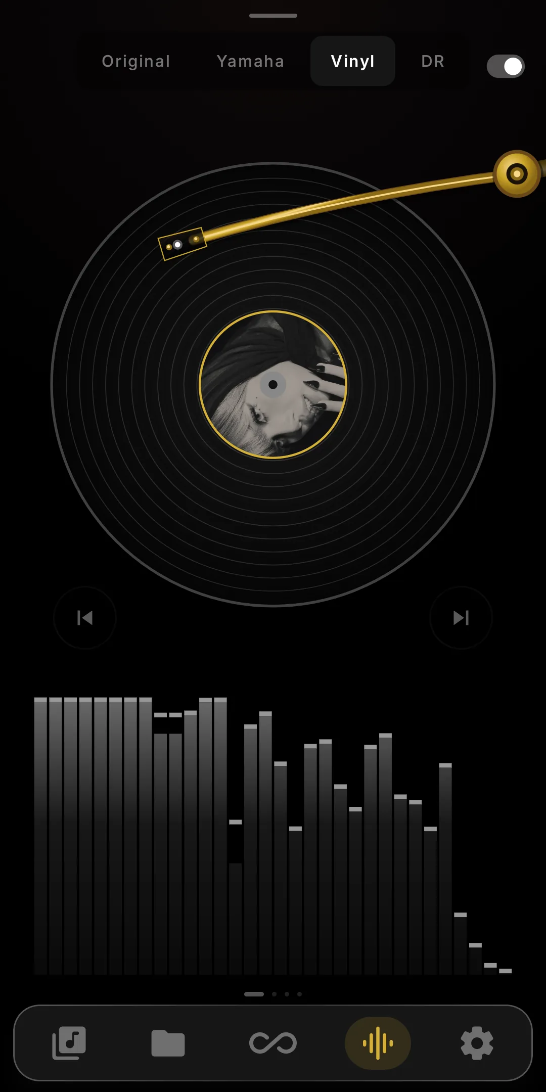 Spinning vinyl visualizer